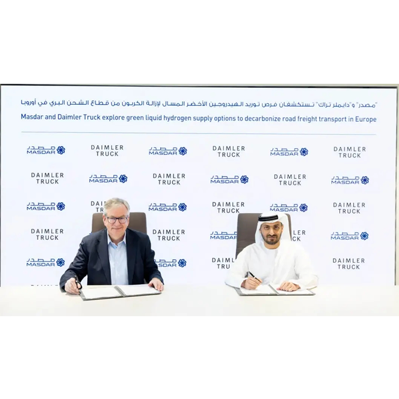 Daimler Trucks у партнерстві з Masdar планує експортувати зелений рідкий водень до Європи